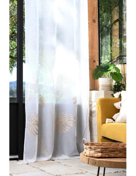 r6b679002vl - voilage taman naturel 140x260 - naturel