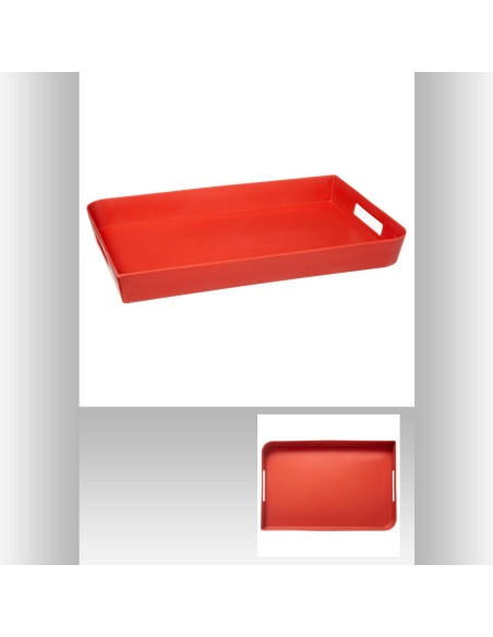 179730e - plateau mela 45x30 rose naca L. 30 x P. 5 x H. 45 cm