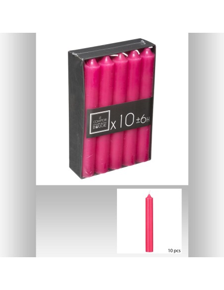bougie btn fuchsia 45g h16 x10