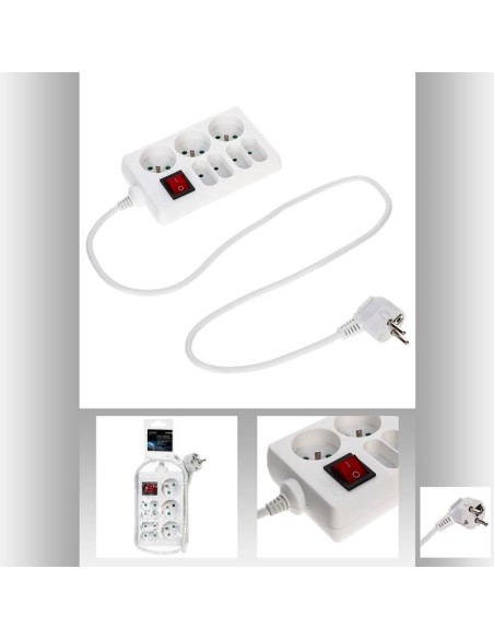 110034 - multiprise 3terre 4fiche