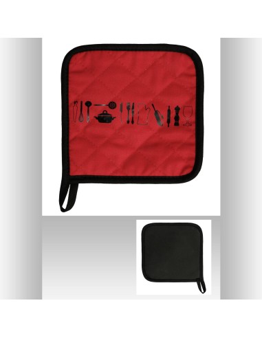 135294a - manique cuisine textil+neopren L. 17,5 x P. 0,5 x H. 20 cm