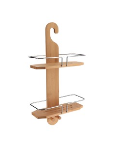 serviteur a suspendre 2 tablettes - bambou/metal