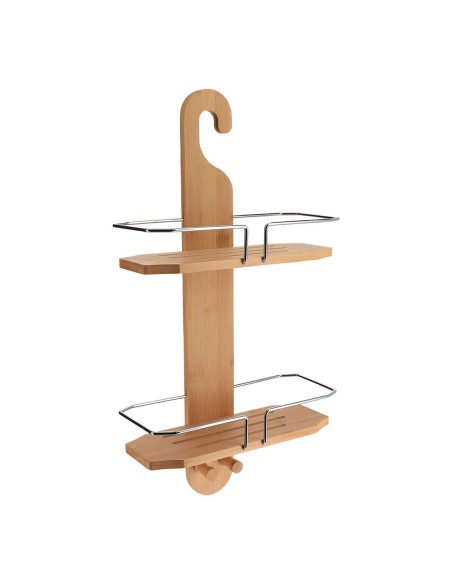 serviteur a suspendre 2 tablettes - bambou/metal