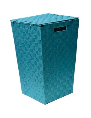 8465111 - paniere a linge polyester evasee 33x33x53 cm - turquoise