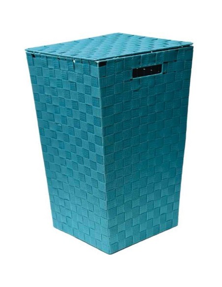 8465111 - paniere a linge polyester evasee 33x33x53 cm - turquoise