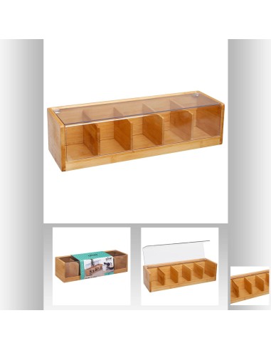 111635 - boite the 5comp bambou