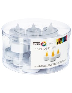 110303-bougie led cp blc d3,8 x18 D. 4 x H. 3,7 cm