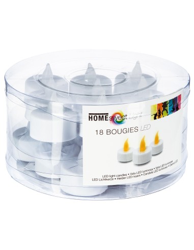 110303-bougie led cp blc d3,8 x18 D. 4 x H. 3,7 cm