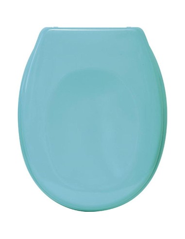 abattant wc thermodur 18 pouces/frein de chute attaches plastiques - vert d'eau