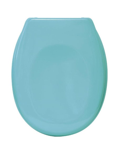 abattant wc thermodur 18 pouces/frein de chute attaches plastiques - vert d'eau