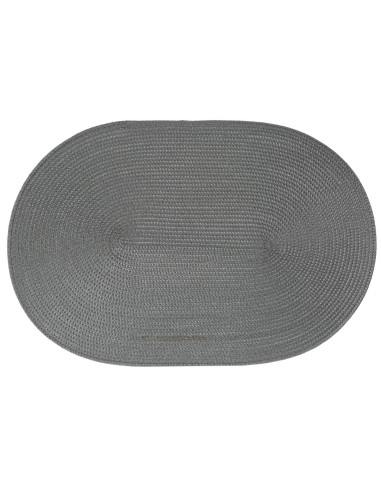 108121c-set table tresse gris 29x44 L. 45 x P. 30 x H. 0,2 cm