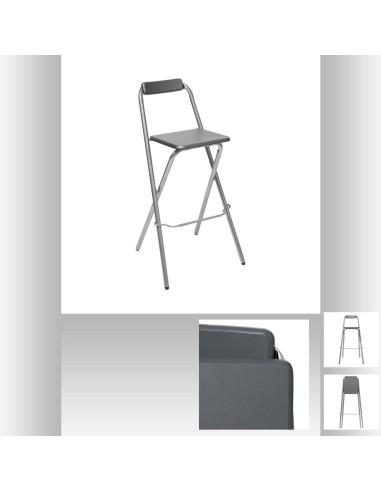 114252 - chaise bar louna gris