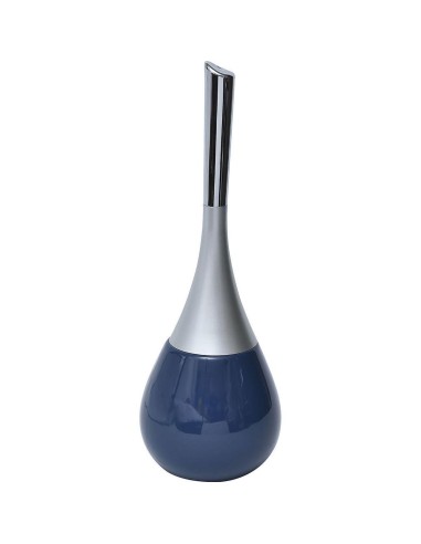6632118-brosse wc gres forme goutte d'eau - bleu marine