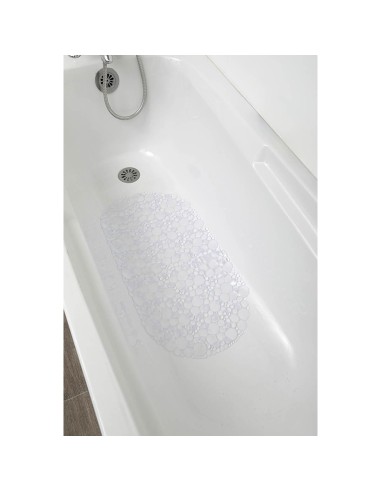 7215101 - fond de baignoire pvc 69x36 cm bulles - transparent