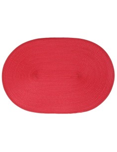 108121e-set table tresse rouge 29x44 L. 45 x P. 30 x H. 0,2 cm
