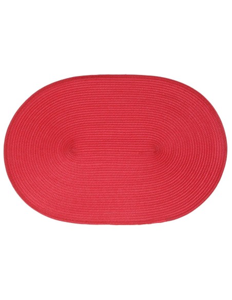 108121e-set table tresse rouge 29x44 L. 45 x P. 30 x H. 0,2 cm
