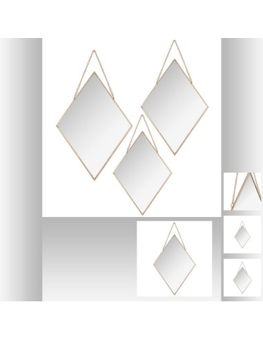 158119a - miroir met losange leny or x3