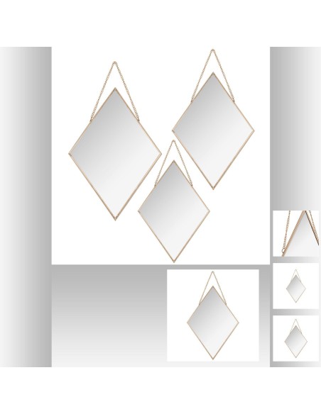 158119a - miroir met losange leny or x3