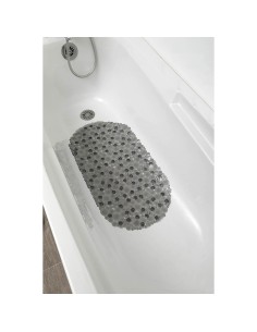 7215180 - fond de baignoire pvc 69x36 cm bulles - gris