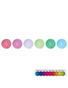 116154 - boule led plast blc rgb d18,5