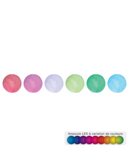 116154 - boule led plast blc rgb d18,5