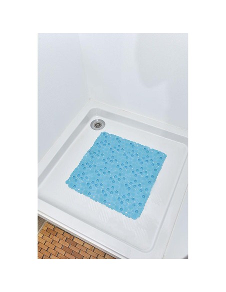 7216147 - fond de douche pvc 50x50 cm bulles - vert d eau