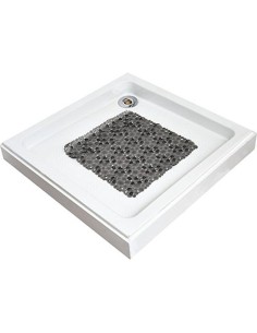 7216180 - fond de douche pvc 50x50 cm bulles - gris