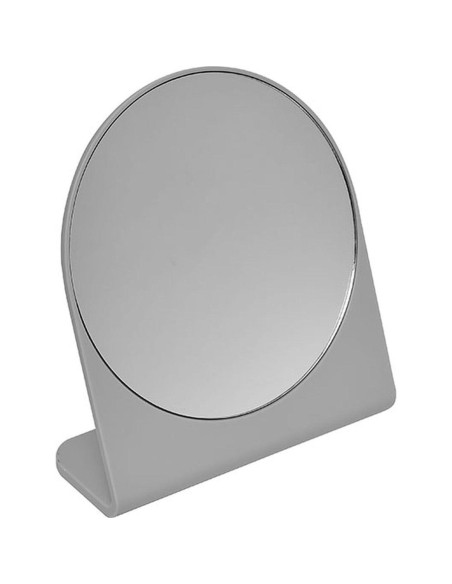 8534180 - miroir forme ronde 1 face avec base - gris
