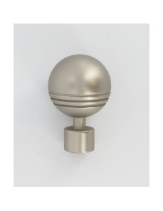 7160b93 - embout boule striee d20 x2 - argent mat