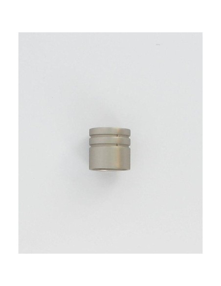 7164b93 - embout bouchon strie d20 x2 - argent mat