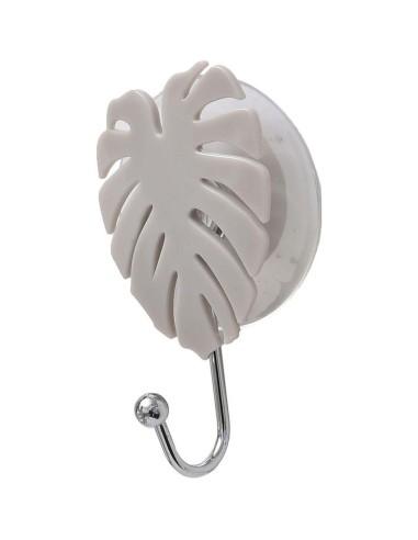 9212165 - crochet feuille ps sur ventouse - taupe