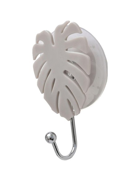 9212165 - crochet feuille ps sur ventouse - taupe