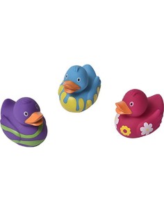 951825 - set de 3 canards de bain colores - enfantine