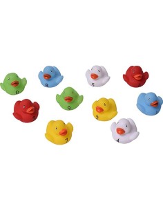 951925 - set de 10 canards de bain numerotes - enfantine