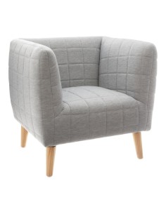 158597-fauteuil gris molletonne