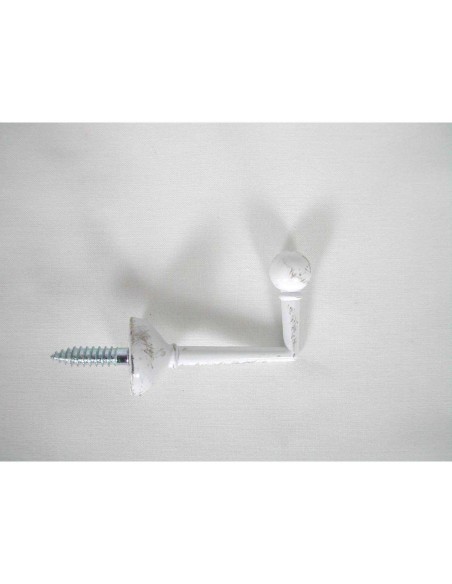 gond droit 50 mm x2 - blanc/or