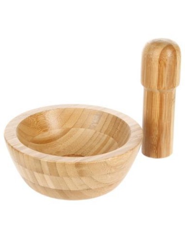 120059 - mortier et pilon bambou