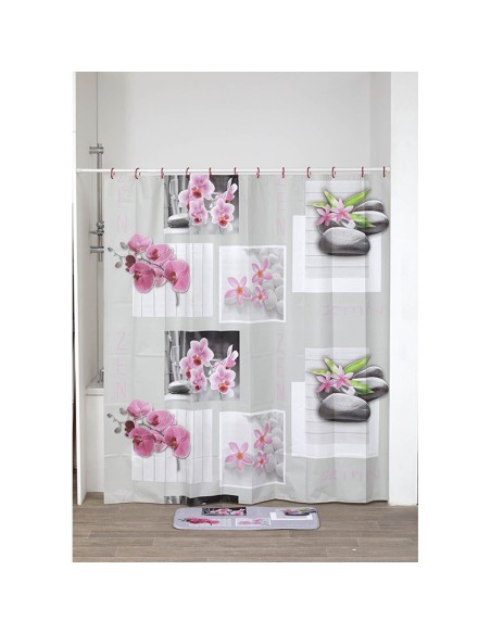 1100623 - rideau de douche peva 180x180 cm - janice