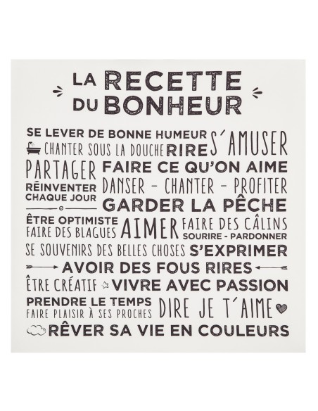 toile imp 38*38 recette blanc