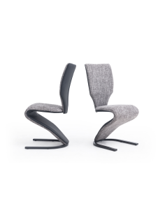 ldc-19069 - chaise design pieds chrome - 45x59x52,5/103cm