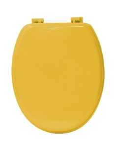 4101196 - abattant wc mdf 18 pouces attaches plastiques - jaune
