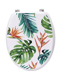 4103628 - abattant wc mdf 18 pouces attaches acier inoxydable - exotica