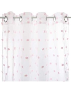 158738a - voilage multi pom rose 140x240
