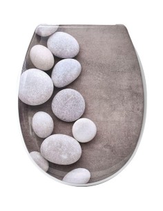 abattant wc thermodur 18 pouces/frein de chute attaches plastiques - salome