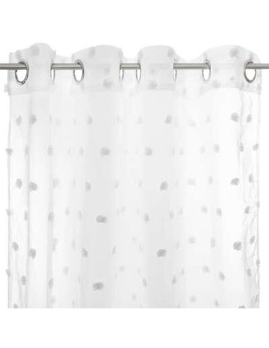 158738b - voilage multi pom gris 140x240