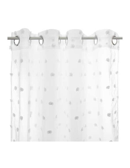 158738b - voilage multi pom gris 140x240