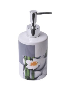 distributeur a savon dolomite rond imprime 320 ml - honolulu