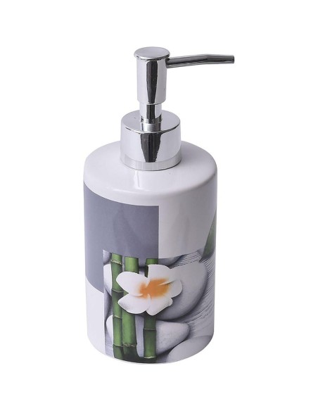 distributeur a savon dolomite rond imprime 320 ml - honolulu