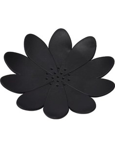 porte savon tpr forme nenuphar - noir