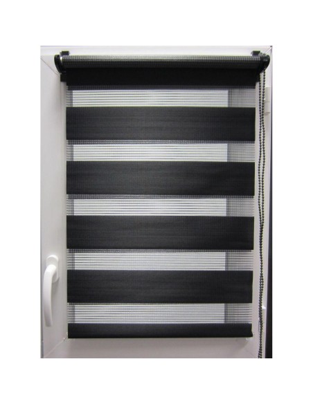 store enrouleur lumiere/nuit 90x180cm - noir